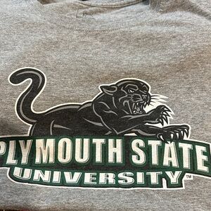 Russell Athletic Gray Plymouth State University Panthers  Short Sleeve Tee, M
